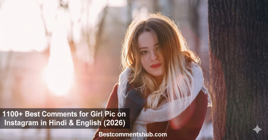 1100+ Best Comments for Girl Pic on Instagram in Hindi & English (2026)