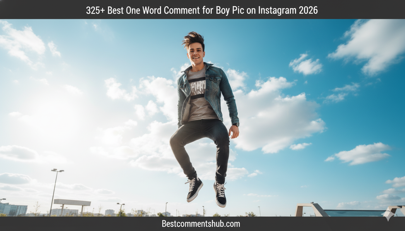 325+ Best One Word Comment for Boy Pic on Instagram 2026