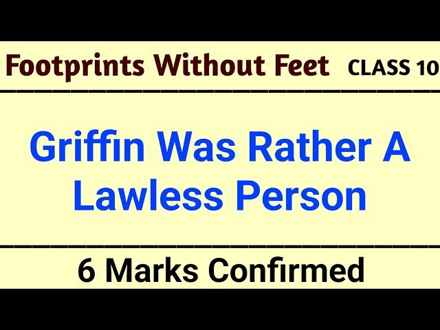 Griffin Was Rather a Lawless Person Comment (2026)